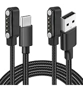 Tedubax Braided USB & USB C Charging Cable for Plaud Note & Note Pro AI Voice Recorder, Plaid Cha...