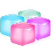 APLIST Squishy Fidget Toys Stress Cube, 4 Pack Solid Ice Cube High Density Malt Sugar Filled, Sen...