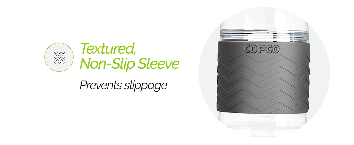 textured non-slip sleeve