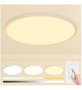 UprizeP 24 inch Led Ceiling Light Fixtures, 48W Ultra Thin Dimmable Flush Mount, 3000K/4000K/6500...