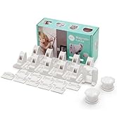 10 Pack Cabinet Locks Baby Proofing - SKYLA HOMES Children Proof Magnetic Cabinet Locks for Cupbo...