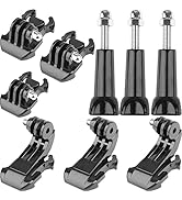 J Hook Buckle Mount for Gopro,Updated Stainless Steel Vertical Surface J Hook+Buckle Clip Quick R...