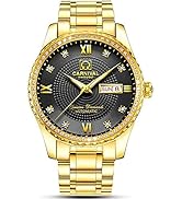 Gosasa Swiss Made Men Luxury Gold Watches,Automatic Analog Display Calendar Week Luminous Gold St...