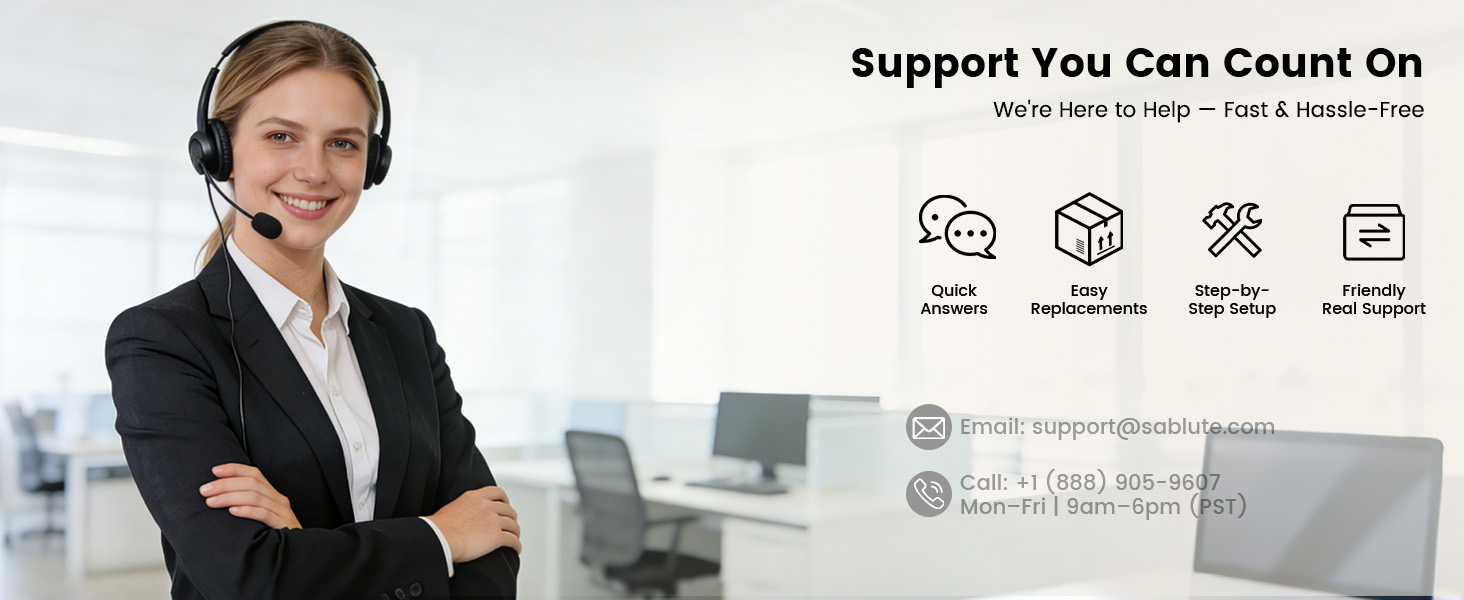 Friendly support, easy replacements, and setup help keep use stress-free