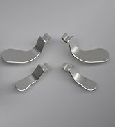 Metal Silver Stainless Steel Paddles Interchangeable Hair Trigger Locks for Xbox Elite Series 2