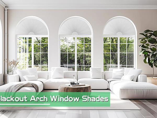 Arch Window Shade Blackout Cellular Shades