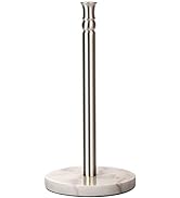 Siwil Paper Towel Holder Stand, One-Handed Ripping Paper Towel Roll Holder Countertop, Heavy Marb...