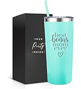 Best Mom Ever Tumbler - 22oz Stainless Steel, Double-Wall Insulation for Temperature Retent...