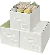 GRANNY SAYS Closet Organizer Bins with Label Holder, Fabric Storage Baskets, Foldable Storage Bin...