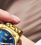 Men's Blue and Gold Watch