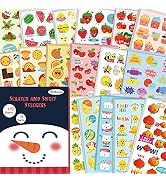 HORIECHALY Scratch and Sniff Stickers, 85 Sheets with 17 Different Scents. More 320 Designs as Re...