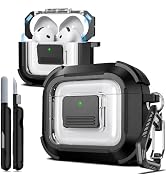 R-fun for AirPods 4th Generation Protective Case, Compatible with Magsafe, Magnetic Automatic Loc...