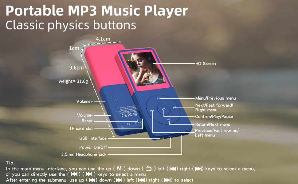bluetooth mp3 music player