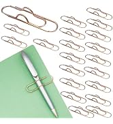 Multifunctional Pen Clips,20pcs Portable Metal Paper Clips Large Size Office School Supplies,Pen ...