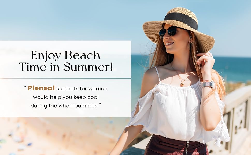 sun beach hats for women packable floppy summer hats uv sun protection straw hat wide brim hats