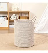 80L,WAB-D,Rope Laundry Hamper Basket, 80L Tall Laundry Basket, Baby Nursery Hamper for Blanket St...