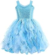 Tutu Dress for Girls Sparkly Sequin Tulle Princess Birthday Party Dress for Toddler Girls Prom Sn...