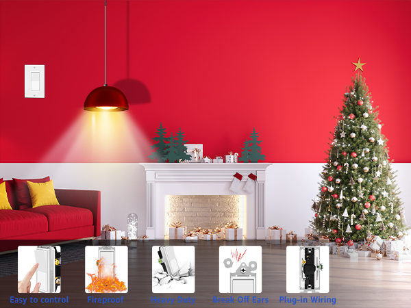 Single Pole Rocker Light Switch