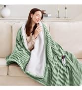 FVERWAG Full Size Electric Blanket, ETL Certified, Fast Heating, Green | 72" x 84" Heated Blanket...