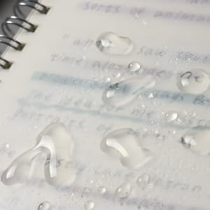 The A4 grid journal notebook features clear and waterproof PVC cover