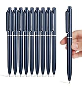 EUSOAR Gel Ink Pens, 10 Pack Black Ink Pens 0.7mm Medium Point Pen with Pocket Clip, Smooth Writi...