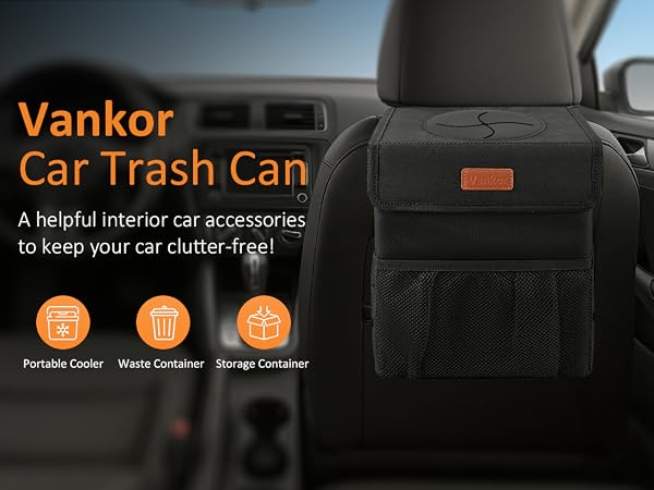 car trash can