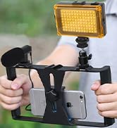 Smartphone Video Rig, Phone Video Stabilizer Camera Case Mount Holder for Filmmaking and Vlogging...
