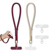 KITANIS 2 Pack Phone Lanyard,2×Phone Wrist Strap,4×Tether Tabs,Universal Cell Phone Multifuctiona...