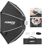 FOMITO 47.2"/120cm Umbrella Octagon Softbox Quick Release Light Modifier with Bowens Speedring Mo...