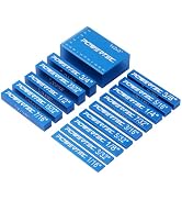 POWERTEC 15pcs Setup Blocks Height Gauge Set, Router Table Setup Bars for Router Bit/Table Saw Bl...