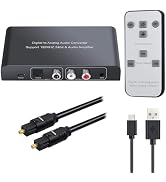 Neoteck 192kHz Digital to Analog Audio Converter with IR Remote Control | DAC Converter Digital C...