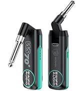 Wireless Guitar Transmitter Receiver Rechargeable Wireless Guitar System 10 Channels Transmission...