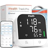 iHealth Track Pro Upper Arm Blood Pressure Monitor, Full-View LED Screen, Body & Cuff Detection, ...