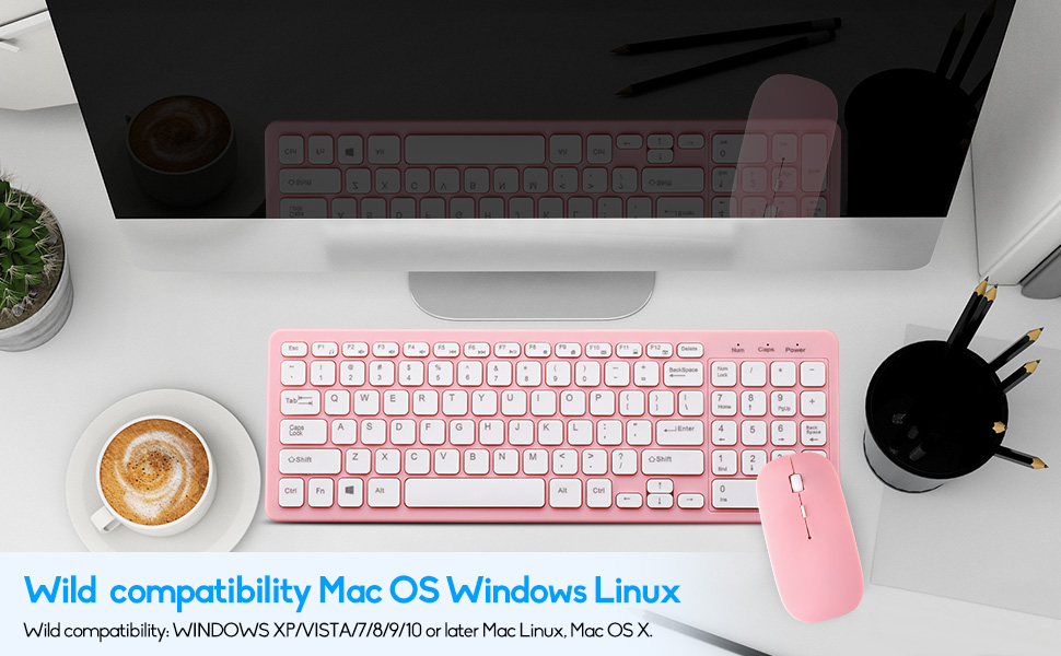 Wireless Keyboard and Mouse Combo