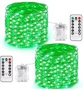 JMEXSUSS 2 Pack Fairy Lights Battery Operated, 66ft 200 LED Twinkle Lights with Remote, 8 Modes S...