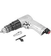High Speed Pneumatic Drill Reversible Rotation Air Drill Tool for Hole Drilling 3/8" 1700rpm