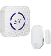 EverNary Wireless Door Sensor Alarm Chime, 500 FT Range, 58 Ringtones, 5 Adjustable Volume, On/Of...
