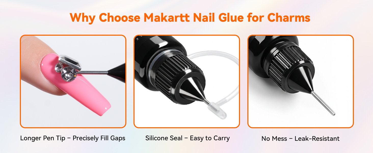 valentine's day nail charm glue