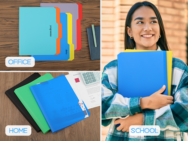 Plastic File Folders Colored Folders
