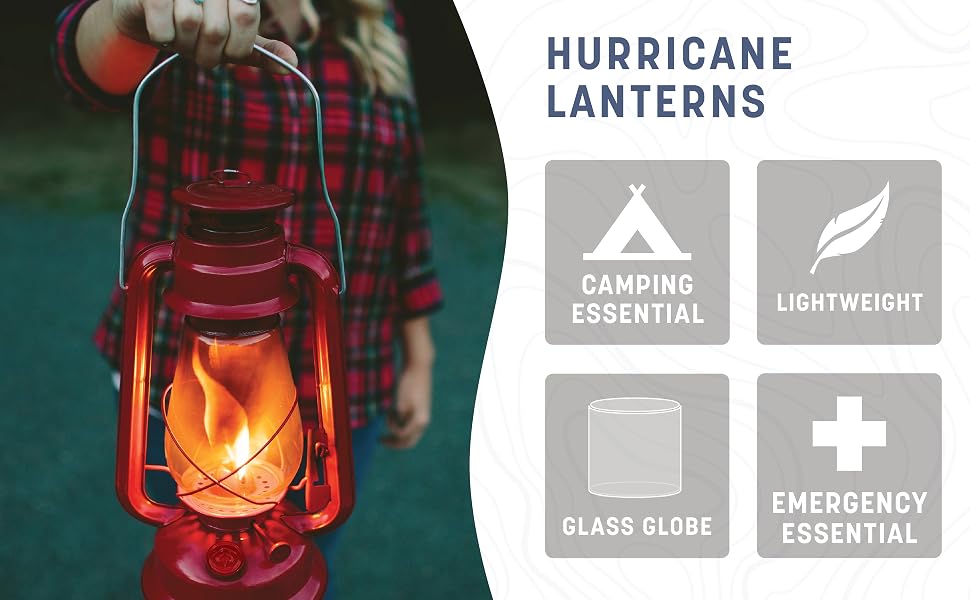 camping essentials, lightweight, glass globe, emergency essentials