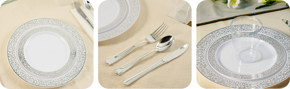 silver plates