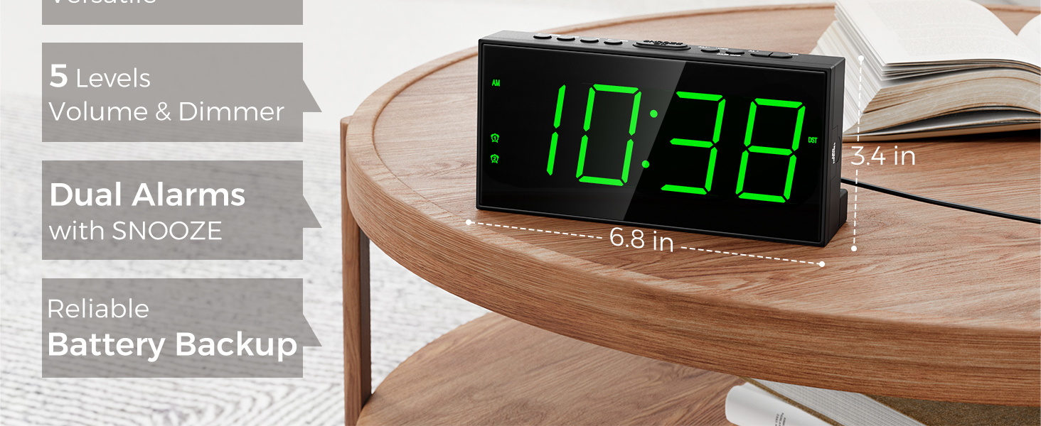 alarm clocks for bedrooms