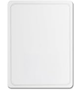 Dexas NSF Polysafe Pastry/Cutting Board with Well, 15 by 20 inches, White