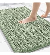 Smiry Bathroom Rugs Mat 30x20, Extra Soft Absorbent Chenille Bath Rugs, Non Slip Rubber Backing M...