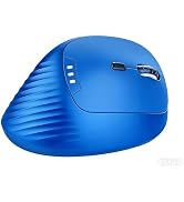 Ergonomic Vertical Wireless Mouse, 8,000 DPI Rechargeable Mouse with Triple-Mode Connection(2.4G+...