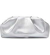 Clutch Purse for Women, Vegan Leather Evening Bag, Soft Pleated PU Small Purses for Formal Weddin...