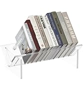 Sumerflos Acrylic Desktop Bookcase, Book Storage Organizer Bookshelves, Clear Mordern Tabletop St...