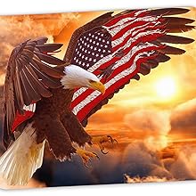 American Flag Square Mouse Pad