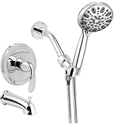 WRISIN Shower Faucet Set Chrome, Shower Valve Kit with 4.7 Inch Handheld Shower Head