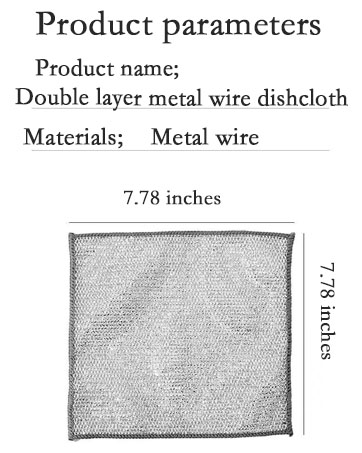 Metal wire dishcloth